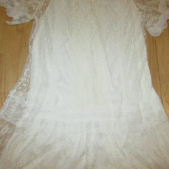 VINTAGE SUE BRETT COLLECTION DRESS/WEDDING/OFF WHITE/NO SIZE/MEDIUM?/LACE! - Picture 4 of 8